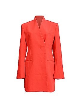 Salvatore Ferragamo Ferragamo Fitted Blazer in Red Wool (view 1)