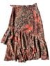 Coldwater Creek 100% Polyester 100% Polyester Floral Leopard Print Multi Color Casual Skirt Size M - photo 1