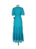 Taylor Solid Teal Casual Dress Size S - photo 2