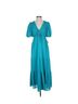 Taylor Solid Teal Casual Dress Size S - photo 1