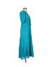 Taylor Solid Teal Casual Dress Size S - photo 4