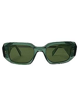 Prada Prada SPR17W Rectangle-Framed Sunglasses in Olive Acetate (view 1)