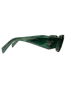 Prada Prada SPR17W Rectangle-Framed Sunglasses in Olive Acetate (view 2)