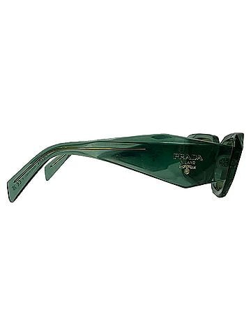 Prada Prada SPR17W Rectangle-Framed Sunglasses in Olive Acetate (view 2)