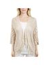 Chico's 100% Cotton Solid Ivory Cardigan Size L - photo 1