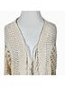 Chico's 100% Cotton Solid Ivory Cardigan Size L - photo 4
