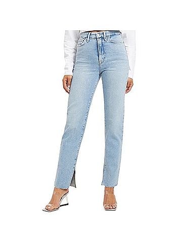 Good American Good Classic Straight w Slit Jeans (view 1)