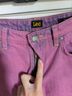 Lee 100% Cotton Pink Denim Shorts Size 26 - photo 5