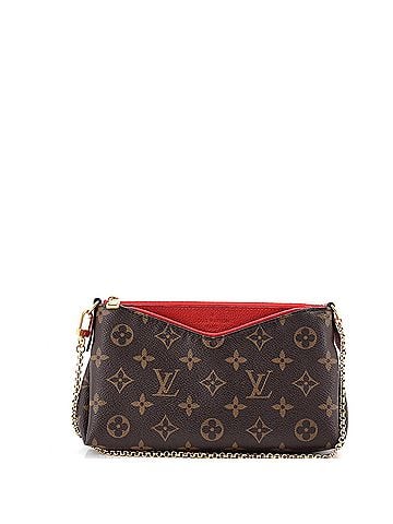 Louis Vuitton Pallas Clutch Monogram Canvas with Leather (view 1)