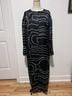 Zara 100% Polyester Graphic Black White Casual Dress Size M - photo 4