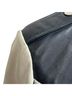 Maje 100% Synthetic Black Maje Two-Tone Jacket in Black Polyester Size 6 - photo 3