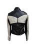 Maje 100% Synthetic Black Maje Two-Tone Jacket in Black Polyester Size 6 - photo 5