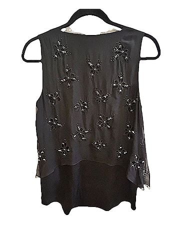 Elie Tahari Sleeveless Silk Top (view 2)