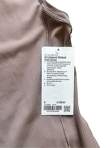 Lululemon Athletica All Aligned Ribbed Midi Dress Casual Dress (view 2)