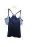 Nike 92% Polyester 8% Elastane 83% Recycled Polyester 100% Recycled Polyester 17% Elastane Stripes Solid Blue Swimsuit Top Size 2X - photo 1
