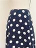 Boden 100% Polyester Polka Dots Blue White Casual Skirt Size 4 - photo 4