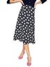 Boden 100% Polyester Polka Dots Blue White Casual Skirt Size 4 - photo 7