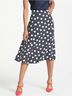 Boden 100% Polyester Polka Dots Blue White Casual Skirt Size 4 - photo 5
