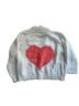 Three Bird Nest Solid White Pink Cardigan Size M - photo 2