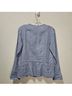 Flax 100% Linen Solid Blue Gray Jacket One size (petite) - photo 5