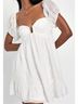 Lulus 100% Polyester White Casual Dress Size M - photo 6