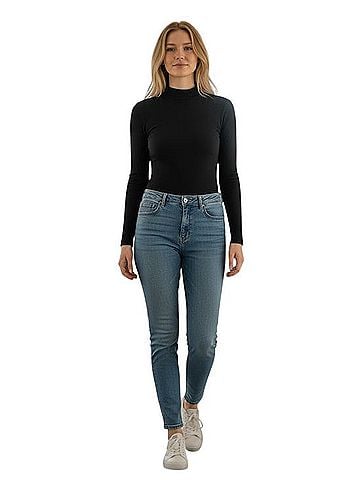 Soma Mock Neck Ribbed Bodysuit Long Sleeve T-Shirt (view 1)