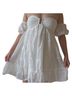Lulus 100% Polyester White Casual Dress Size M - photo 1
