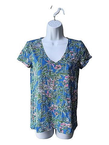 Lilly Pulitzer Beneath the Bougainvillea Short Sleeve Blouse (view 1)