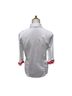 Robert Graham 100% Cotton Solid White Pink 3/4 Sleeve Button-Down Shirt Size S - photo 2