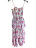LoveShackFancy 100% Polyester Floral Pink White Casual Dress Size S - photo 4