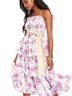 LoveShackFancy 100% Polyester Floral Pink White Casual Dress Size S - photo 1