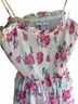 LoveShackFancy 100% Polyester Floral Pink White Casual Dress Size S - photo 3