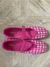 Vivaia Plaid Pink White Flats Size 9 1/2 - photo 3