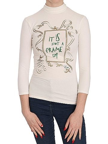 Exte Crew Neck It Is Not A Frame Up! Print Women's Blouse (view 1)