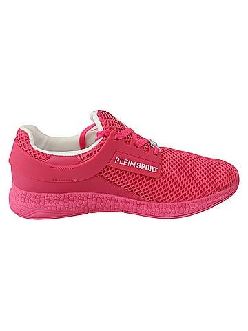 Plein Sport Fuxia Beetroot Polyester Runner Becky Sneakers Women's Shoes (view 2)