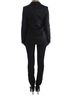 Exte 100% Rayon Solid Black Black One Button Three Piece Women's Suit Size M - photo 3