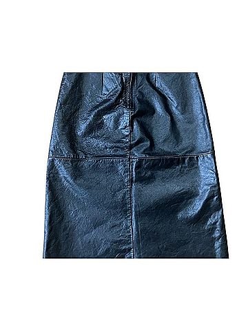 Gap Leather Panel Midi Pencil Skirt Leather Skirt (view 2)