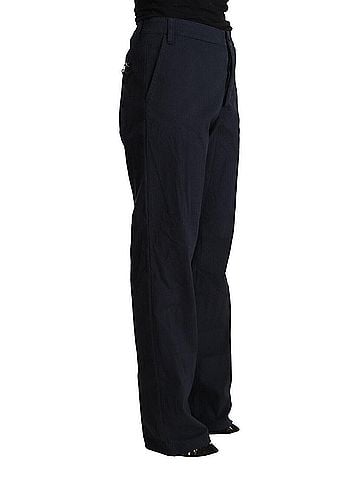 Exte Black High Waist Tapered Cotton Women's Pants (view 2)