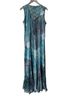 Komarov 100% Polyester Floral Multi Color Teal Blue Casual Dress Size XL - photo 2