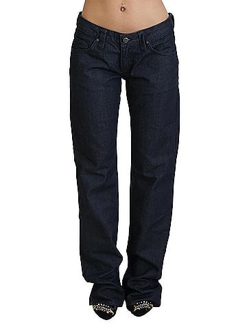 Exte Dark Blue Low Waist Straight Fit Women Denim Women's Jeans (view 1)