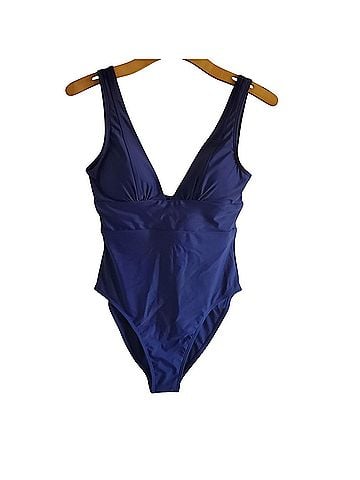 Quince Quince Italian Plunge One Piece One Piece Swimsuit (view 1)