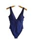 Quince Solid Blue One Piece Swimsuit Size S - photo 1