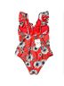 Jessica Simpson 84% Polyester 16% Spandex 100% Polyester Floral Red One Piece Swimsuit Size S - photo 6