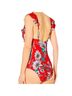 Jessica Simpson 84% Polyester 16% Spandex 100% Polyester Floral Red One Piece Swimsuit Size S - photo 2