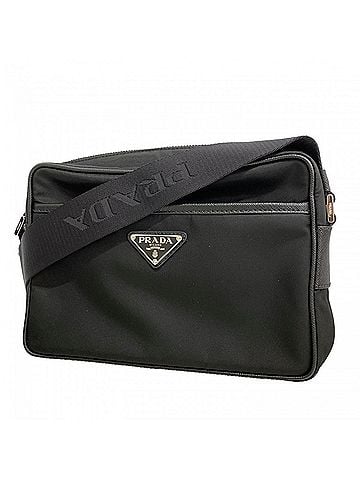 Prada Prada Shoulder Bag, Saffiano Tessuto Nylon, Black, Women's (view 1)