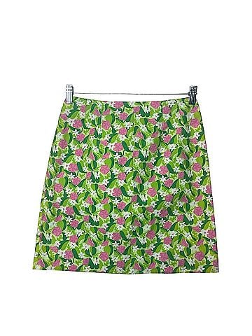 Lilly Pulitzer Pistachio Fine Vine Floral A-Line Skirt Casual Skirt (view 1)