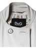 Dolce & Gabbana Basic 100% Leather Solid White White Double Breasted Blazer Coat Women's Jacket Size XXL - photo 5
