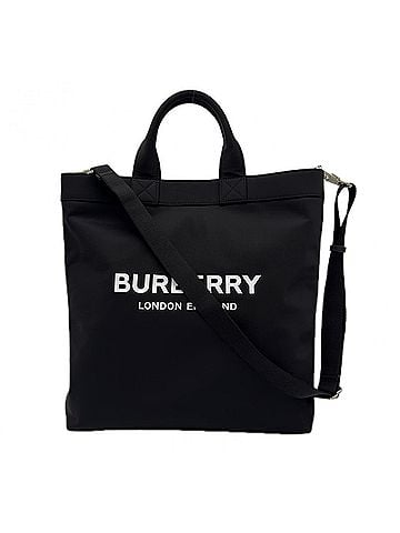 Burberry BURBERRY Nylon Artier Tote Bag 8026233 Black White Men's (view 1)