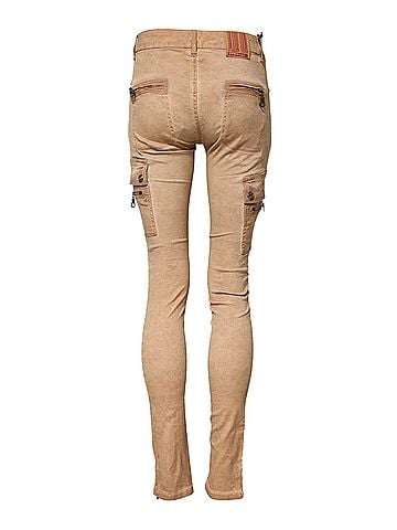 Plein Sud Brown Cotton Mid Waist Skinny Denim Women's Jeans (view 2)