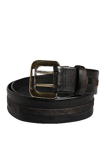 Plein Sud Black Leather Gold Metal Buckle Waist Women Women's Belt (view 1)
